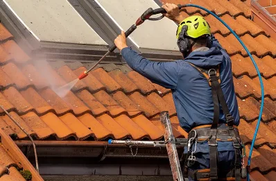 Démoussage et hydrofuge de toiture à Méasnes